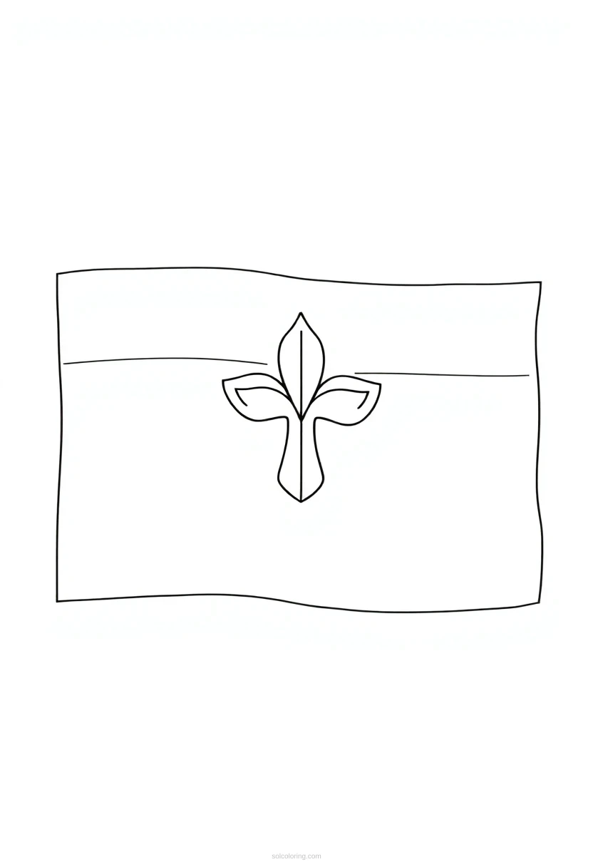 Thai Flag coloring page for kids