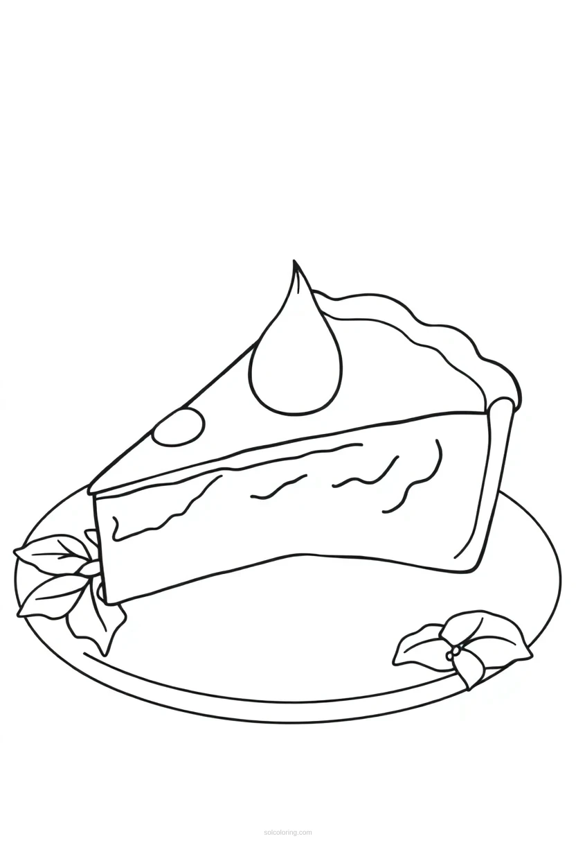 Thanksgiving Pie coloring pages