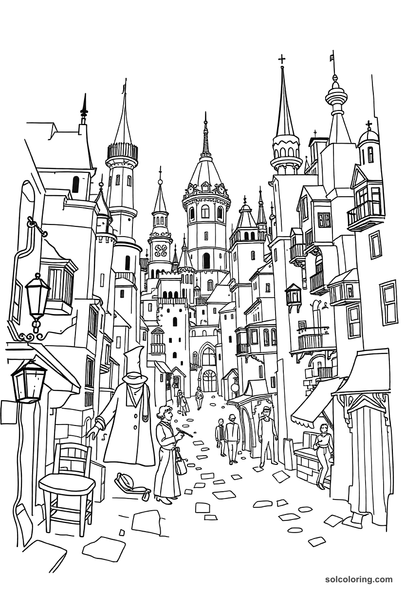 The City Of Thieves And Tricksters coloring pages