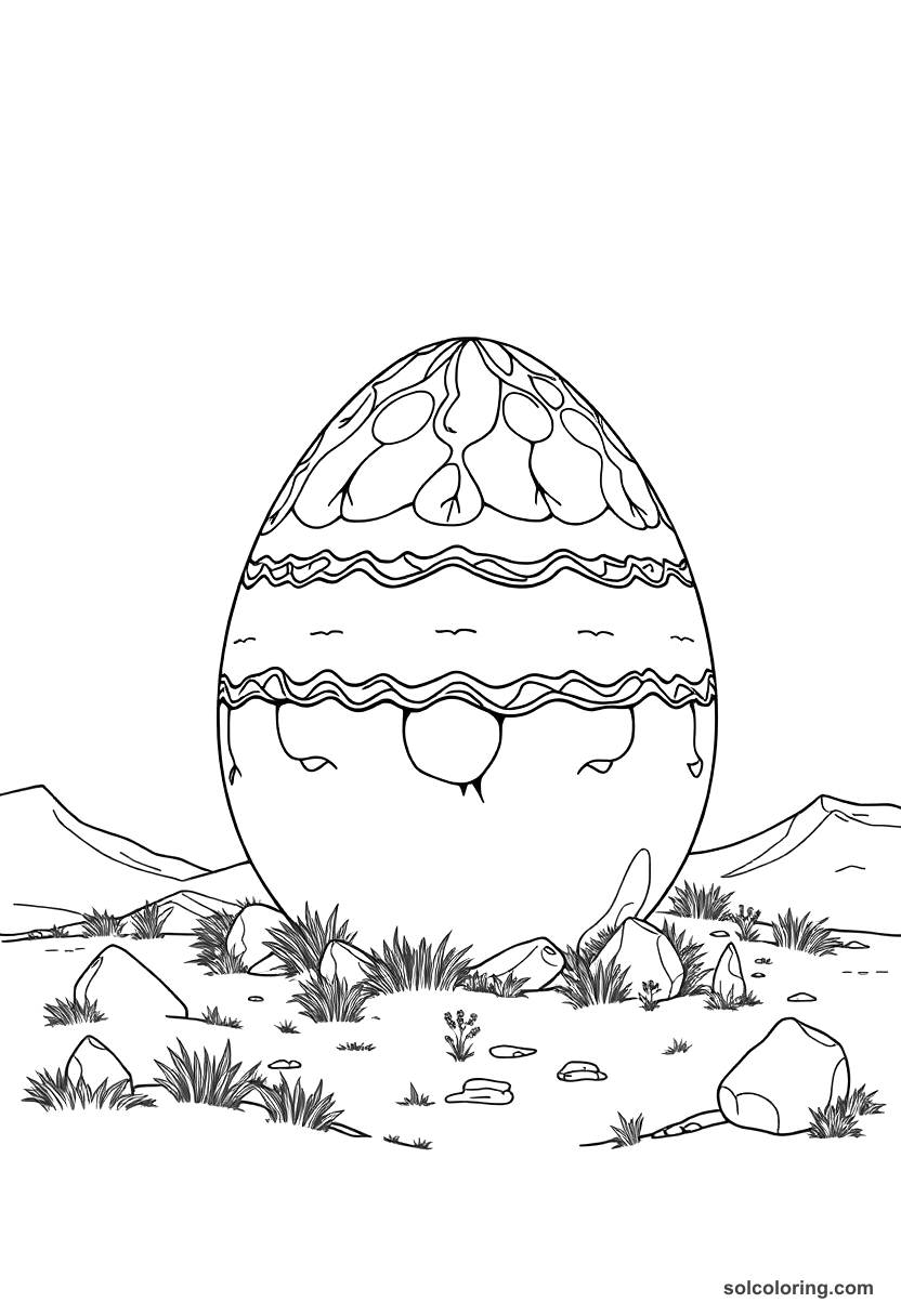 The Giant Rukh Egg In The Valley coloring pages