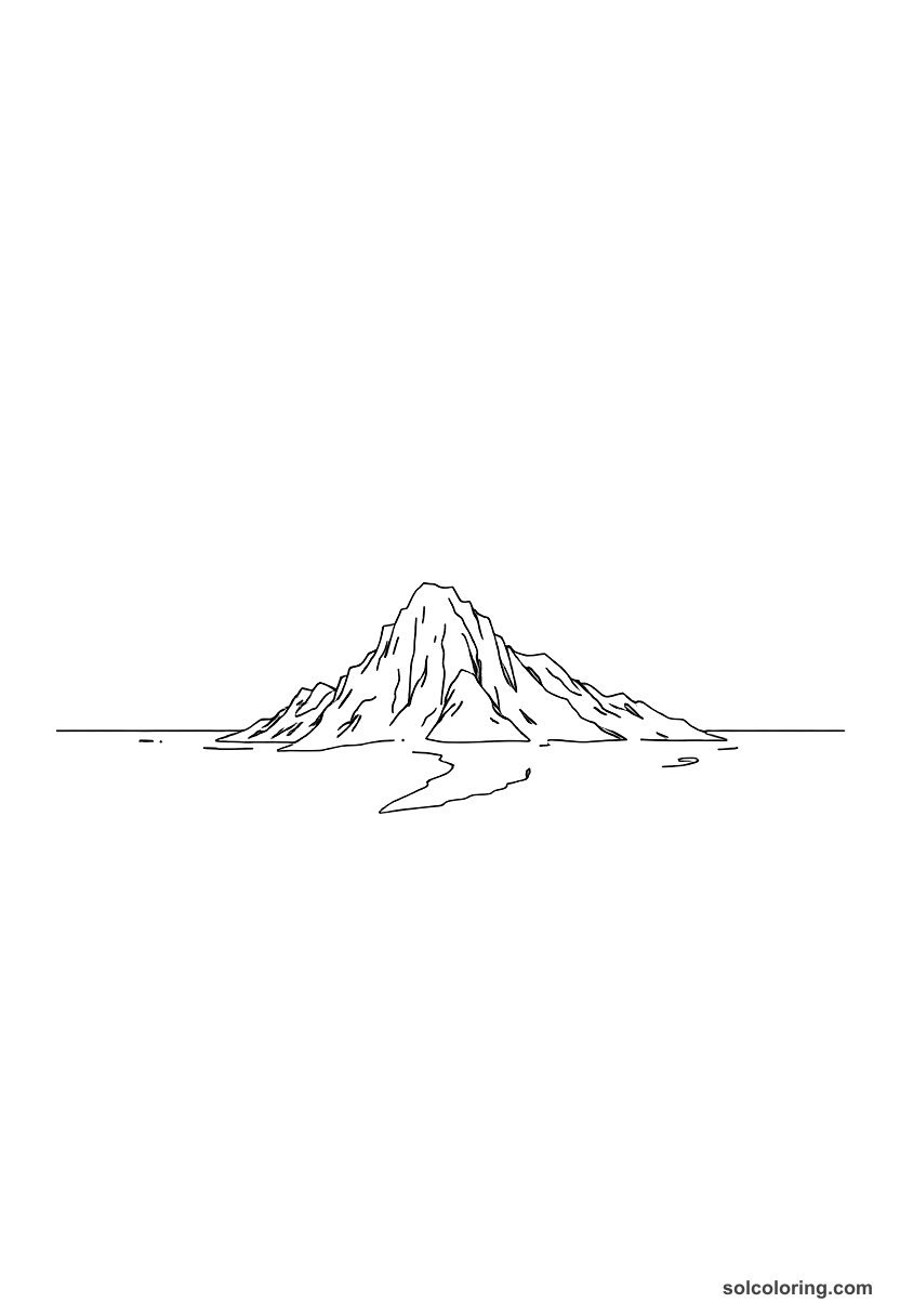 The Whale Island Mistaken For Dry Land coloring pages