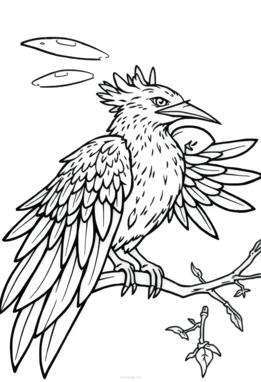 Thunderbird coloring page for kids