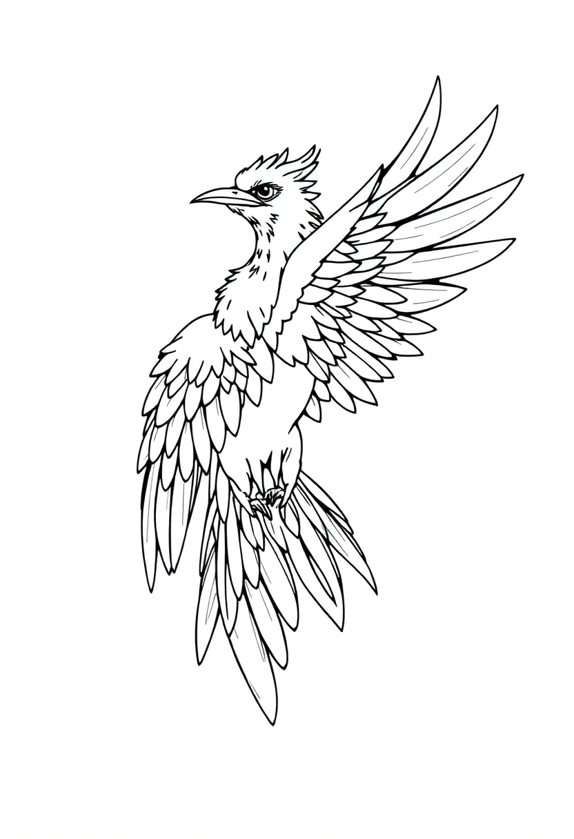 Thunderbird coloring page, free printable