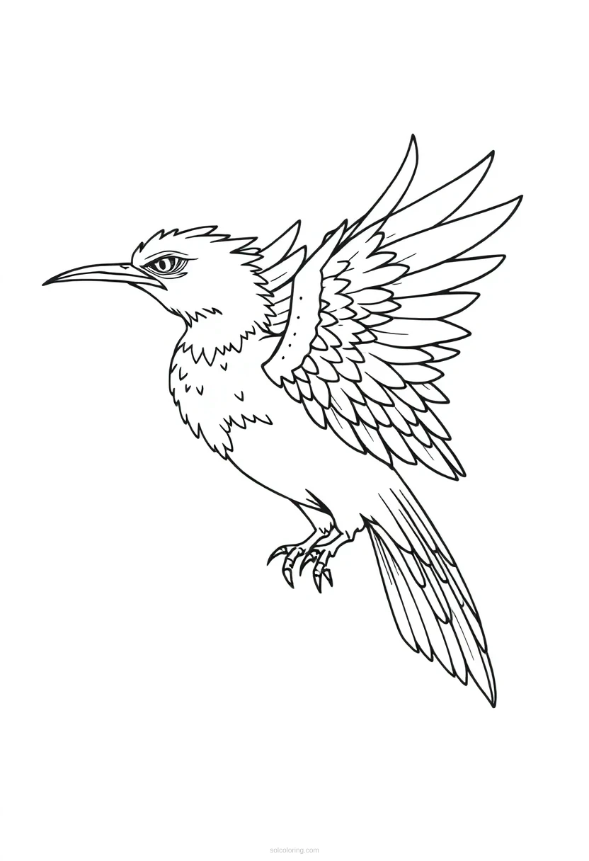 Thunderbird coloring page for kids