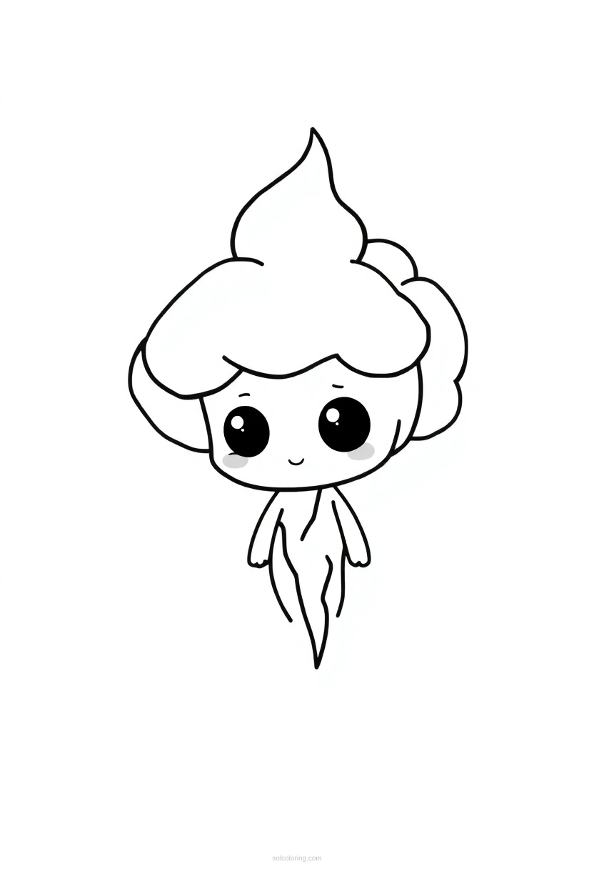 Thunderstorm coloring page for kids
