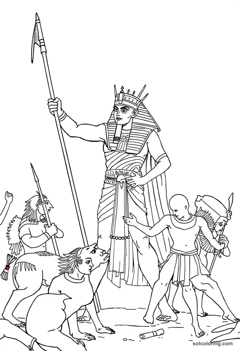 Thutmose III Smiting Enemies
