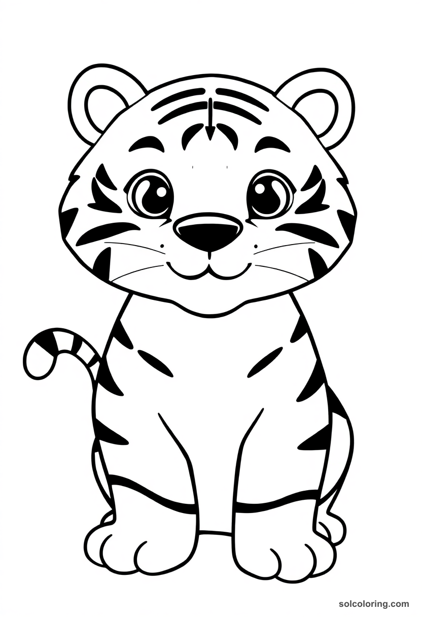 Cute Cartoon Tiger
