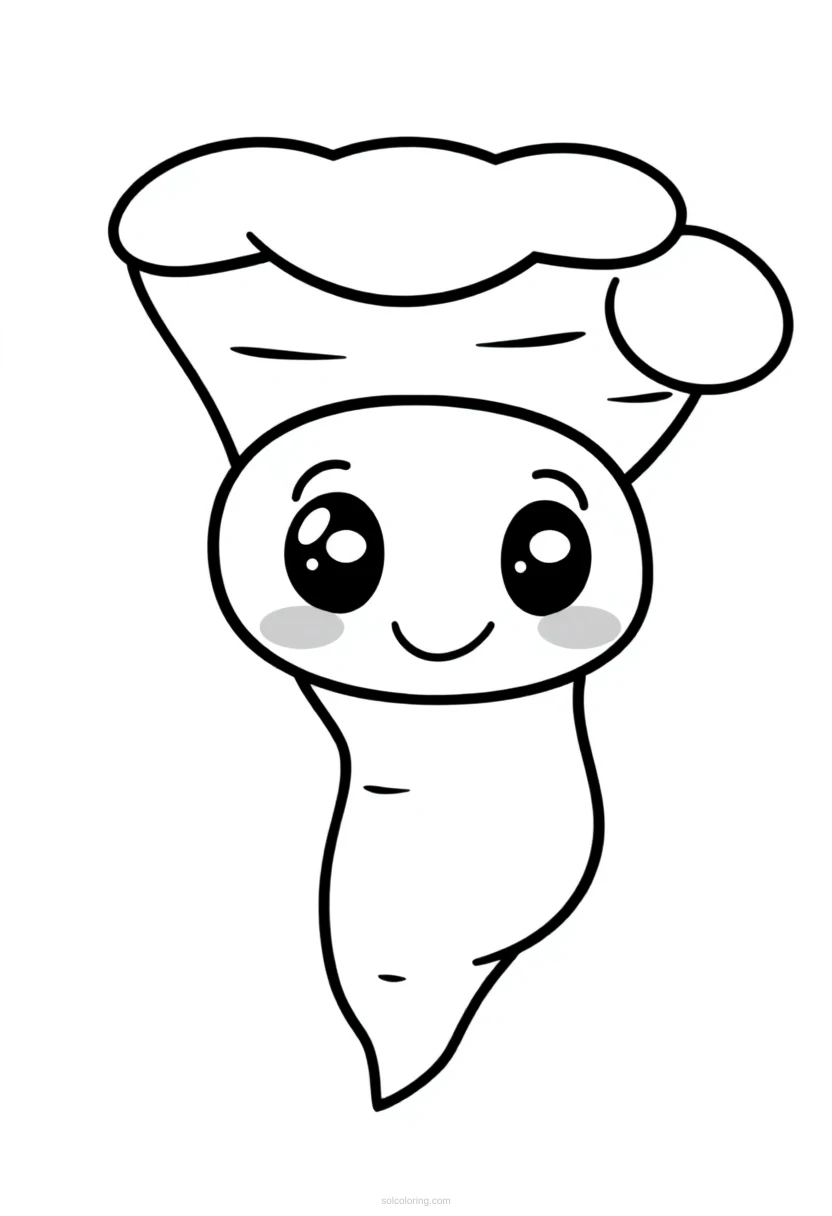 Tornado coloring page for kids