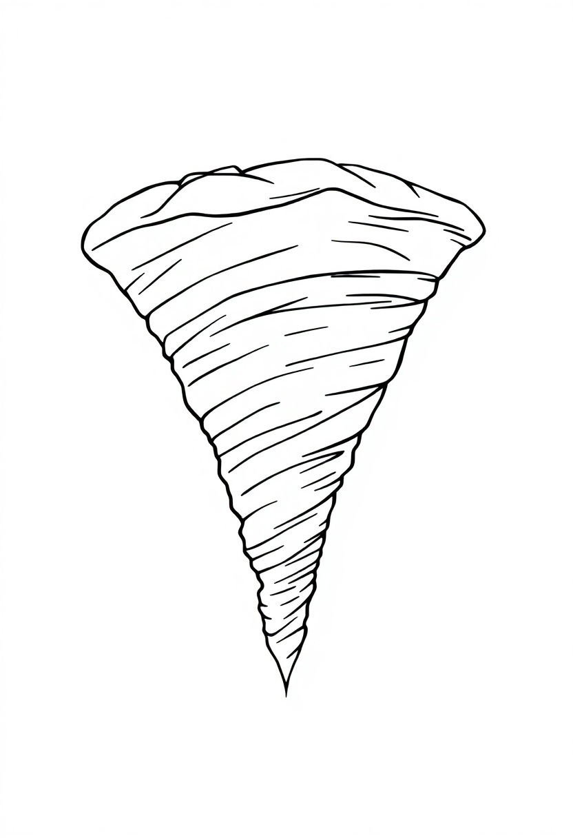 Tornado coloring pages