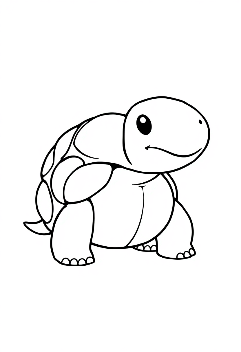 Tortoise coloring page, free printable