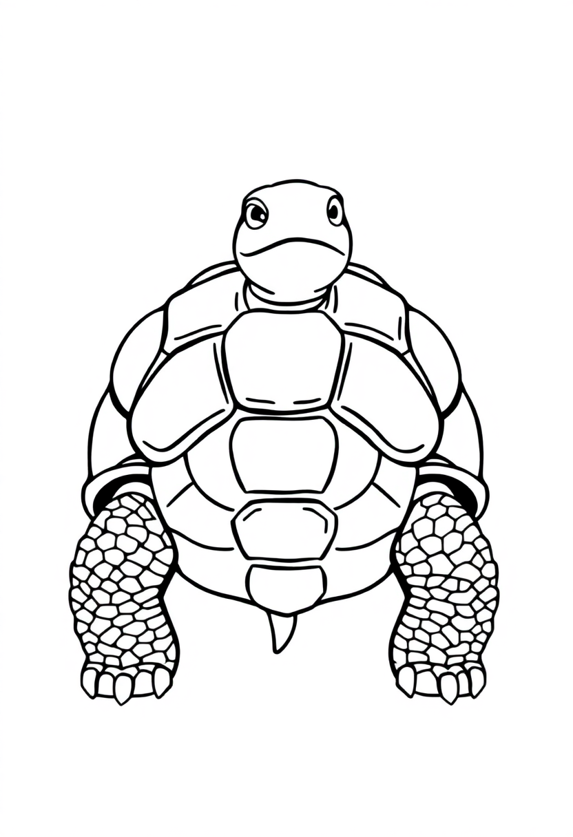 Tortoise coloring pages