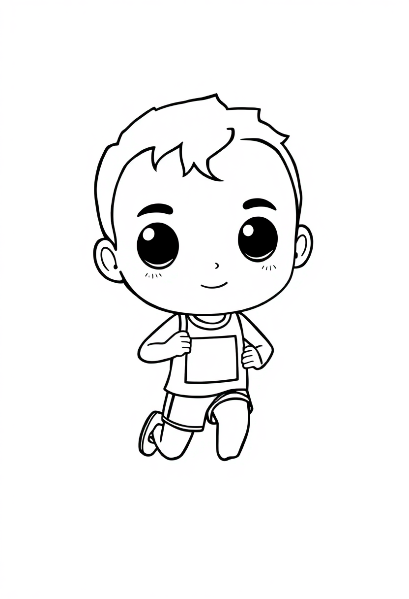 Track and Field Runner coloring page, free printable