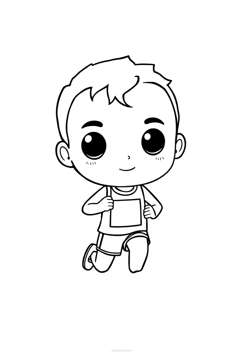 Track and Field Runner coloring page for kids