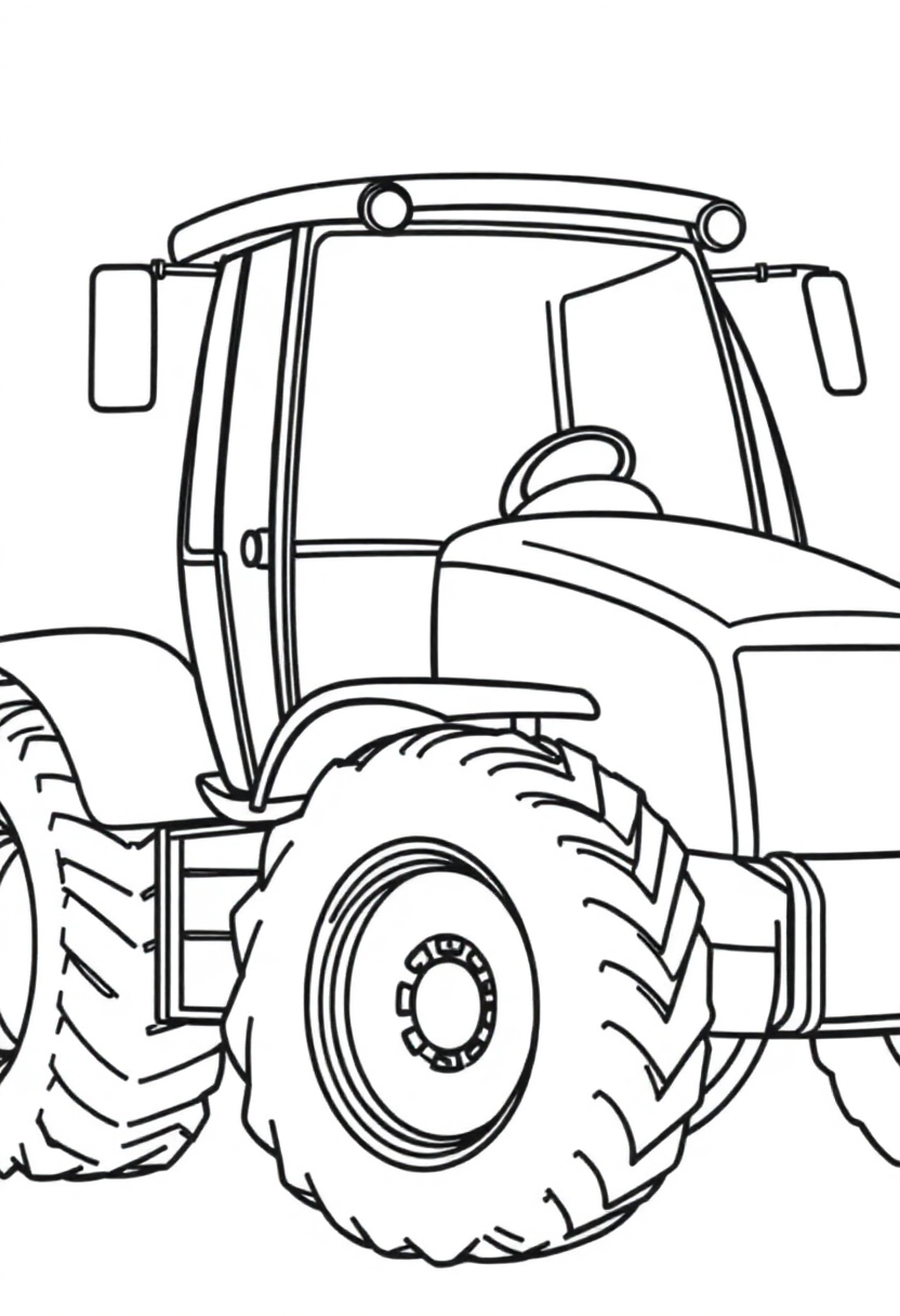 Tractor coloring pages