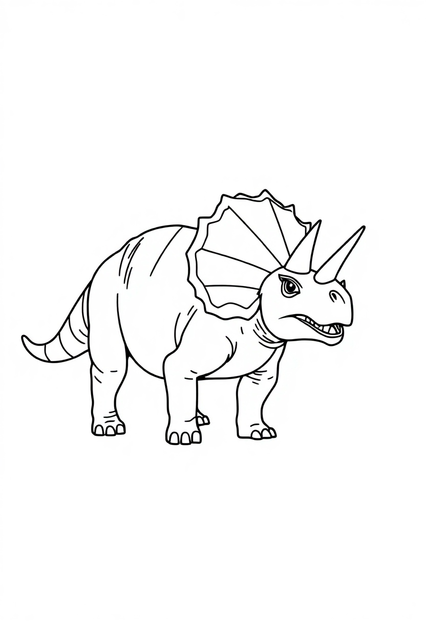 Triceratops coloring pages