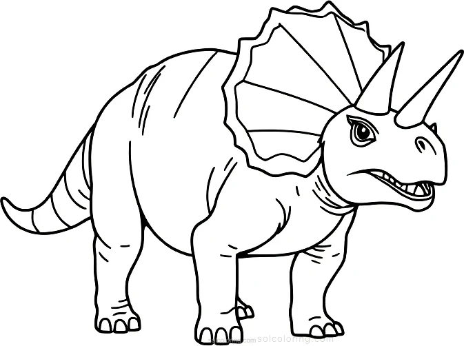 Triceratops coloring pages