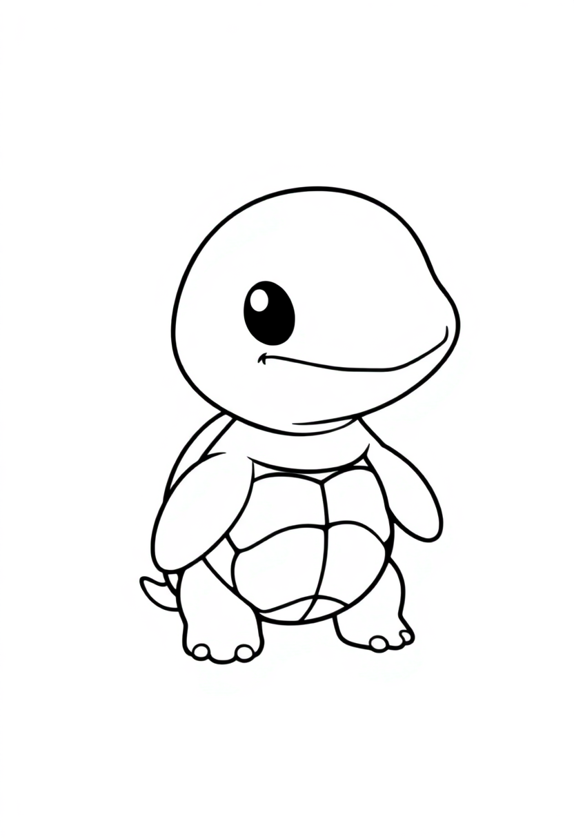 Turtle coloring page, free printable