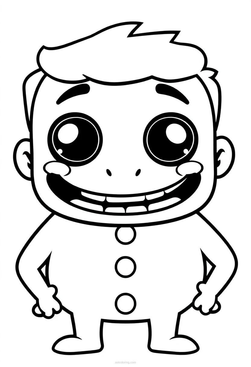 Two Buttons Meme Template coloring page for kids
