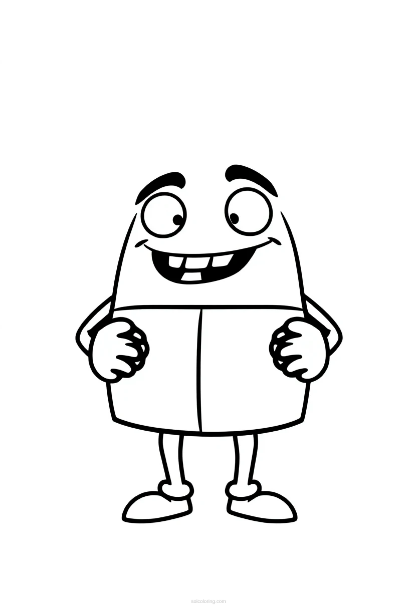 Two Buttons Meme Template coloring pages