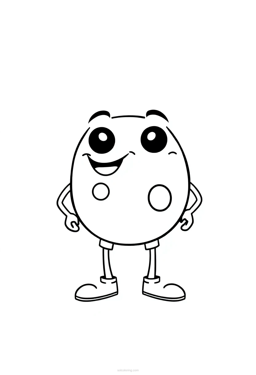 Two Buttons Meme Template coloring page for kids
