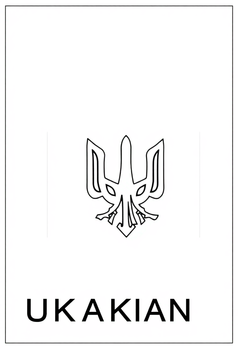 Ukrainian Flag coloring page, free printable