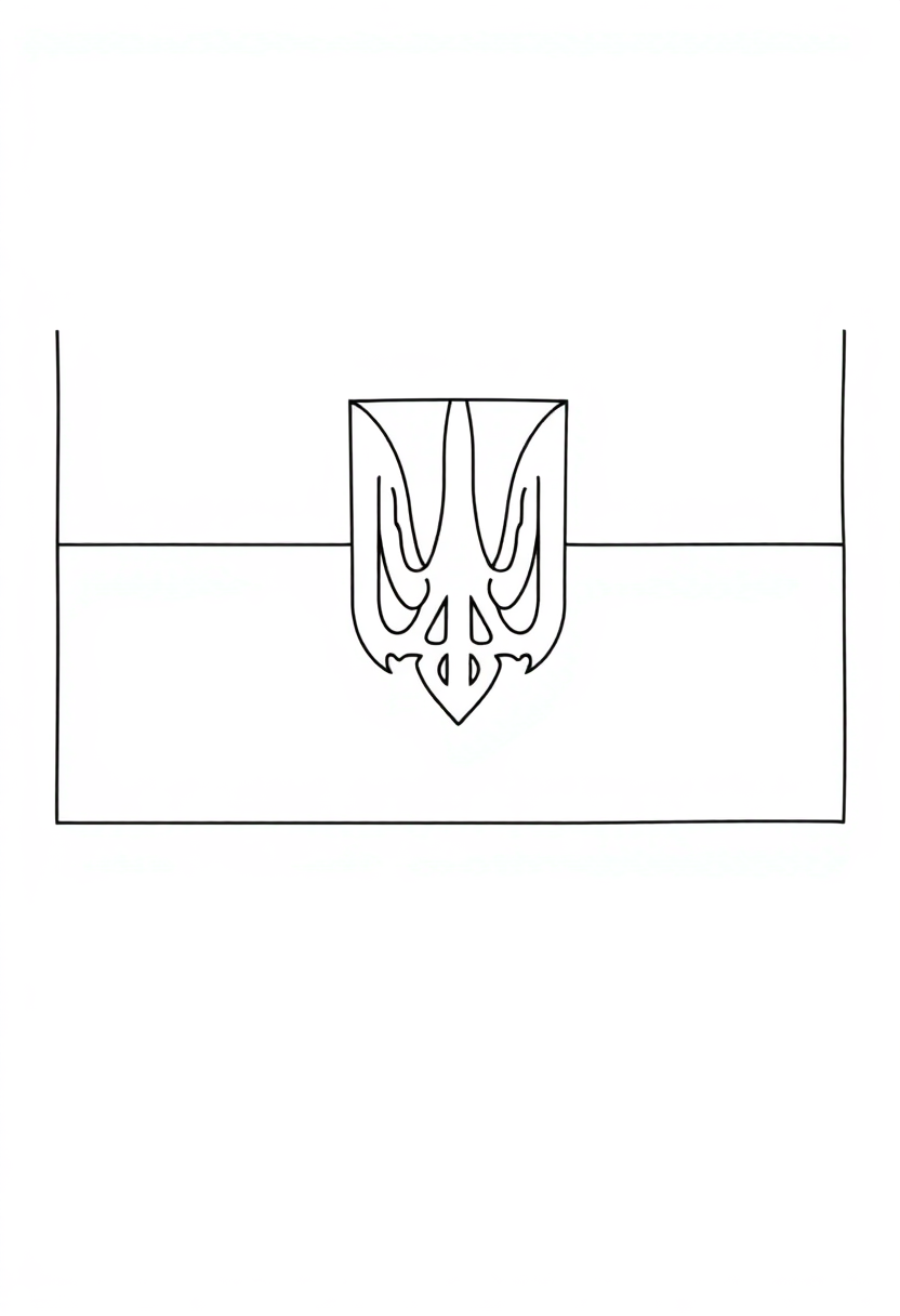 Ukrainian Flag coloring pages
