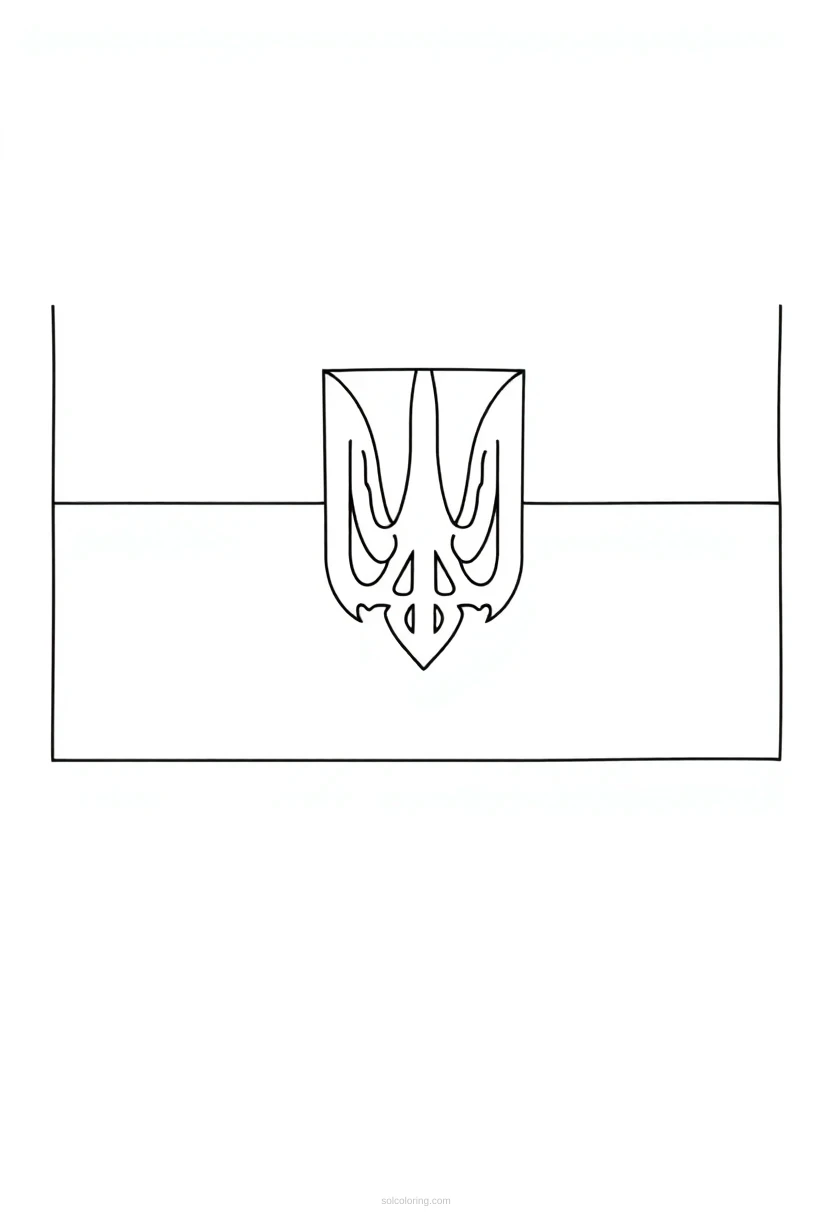 Ukrainian Flag coloring pages