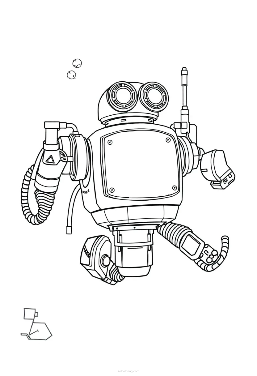 Underwater Research Robot coloring pages