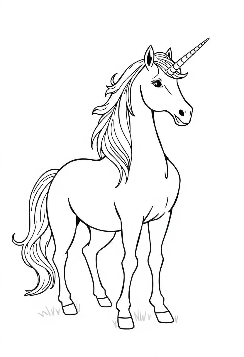 Unicorns coloring pages