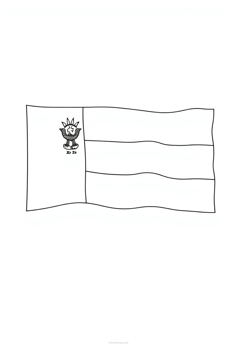 United Arab Emirates Flag coloring page for kids