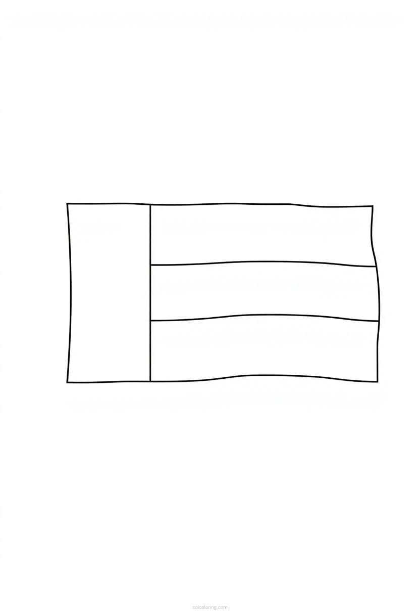 United Arab Emirates Flag coloring page for kids