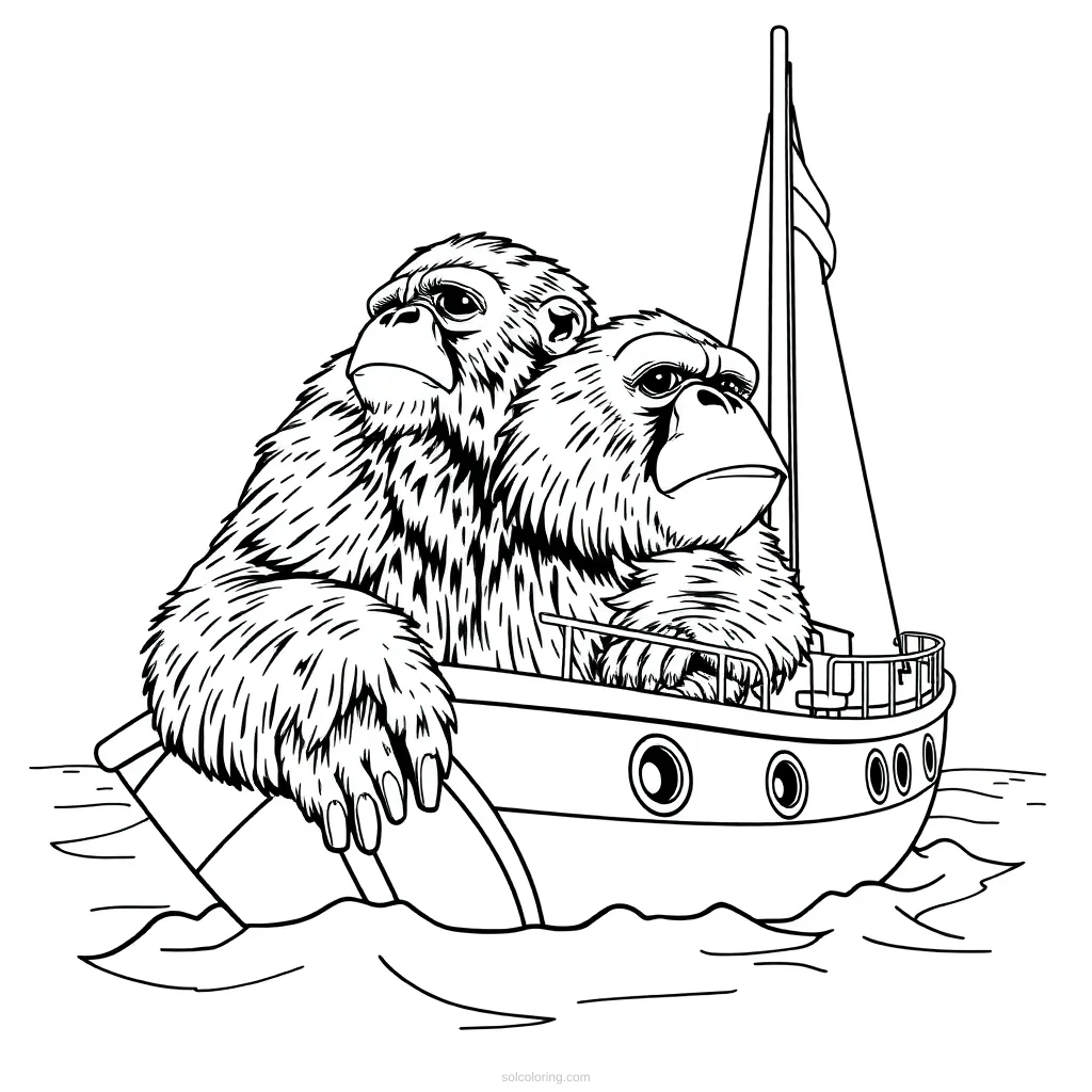 Bored Ape Yacht Club coloring page for kids