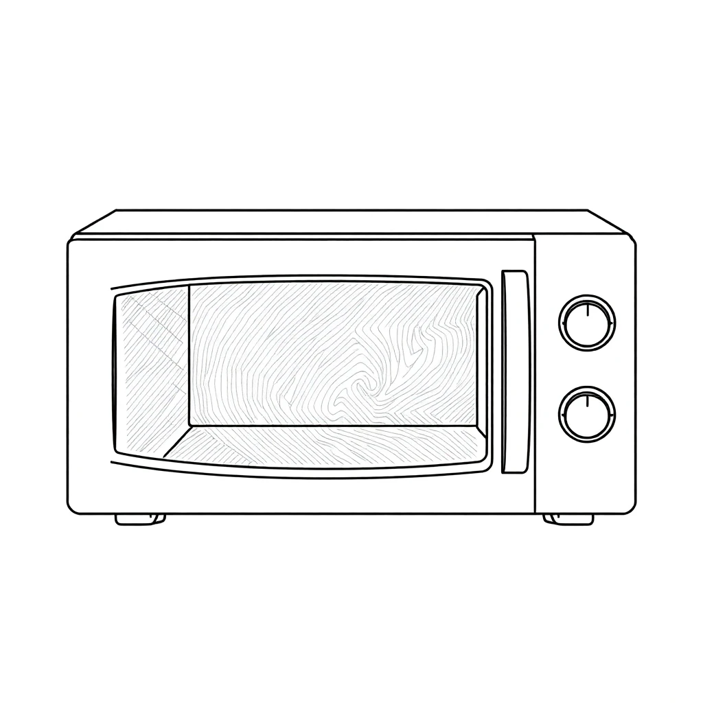 Microwave Oven coloring pages