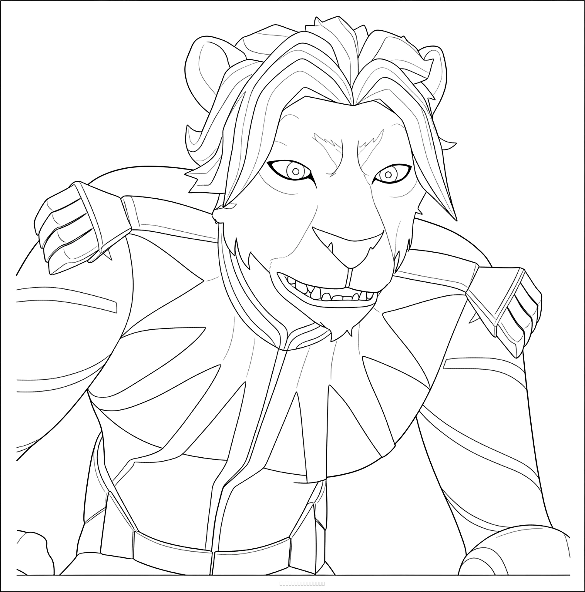 Prince Lucas From Wolf King realistic coloring page for kids