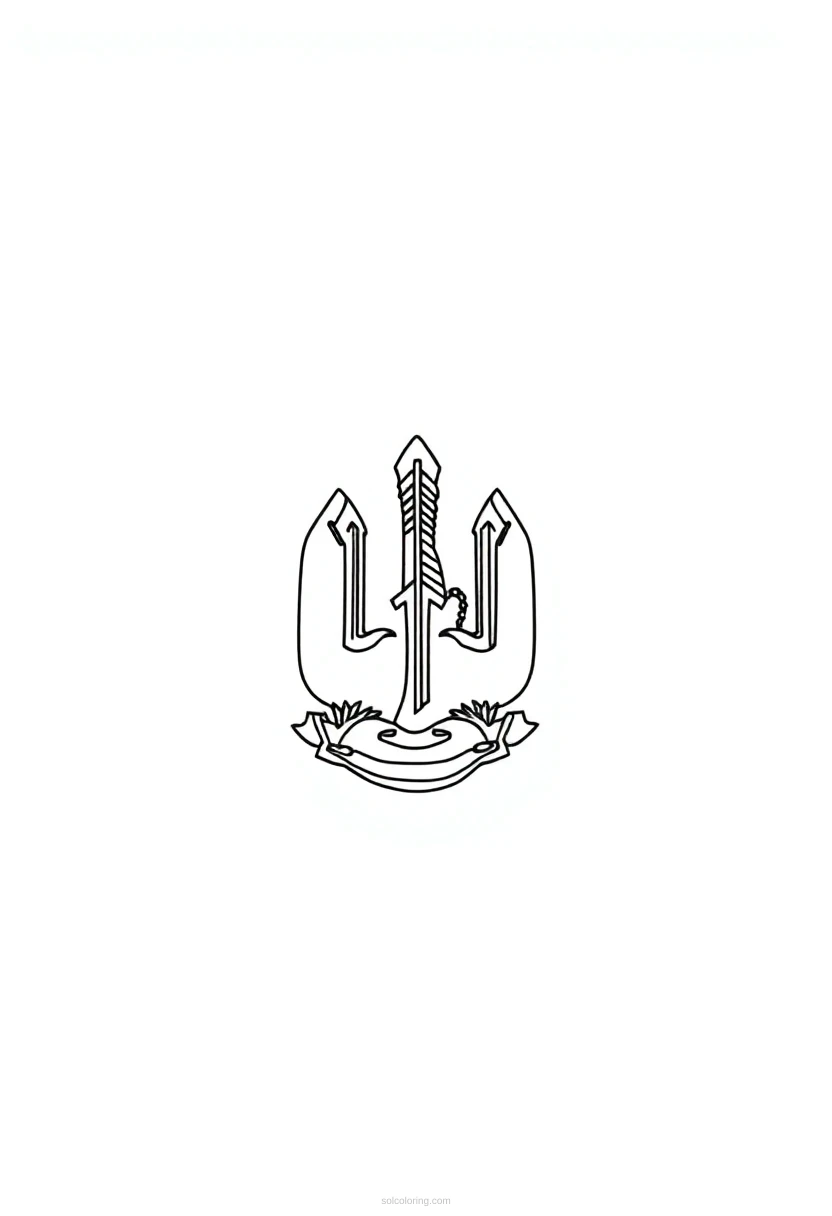 Utah State Flag coloring page for kids