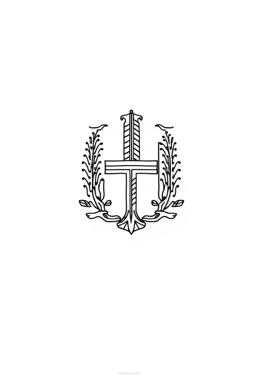 Utah State Flag coloring page for kids