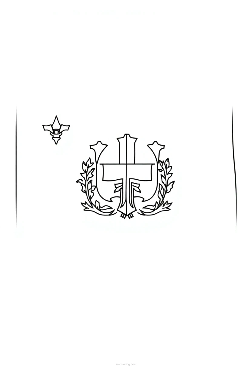 Utah State Flag coloring pages