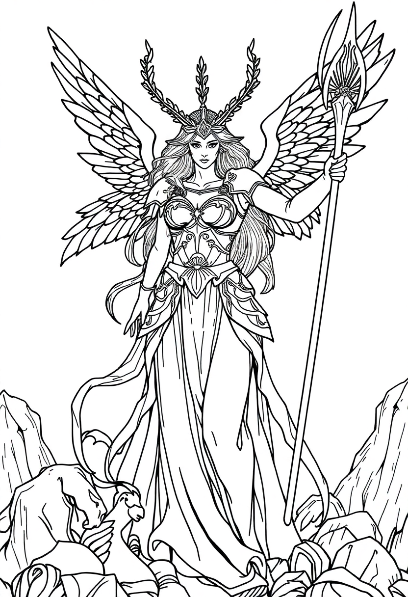 Valkyrie coloring pages