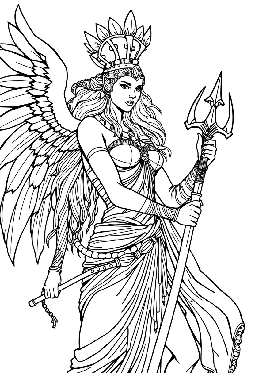 Valkyrie Warrior coloring pages
