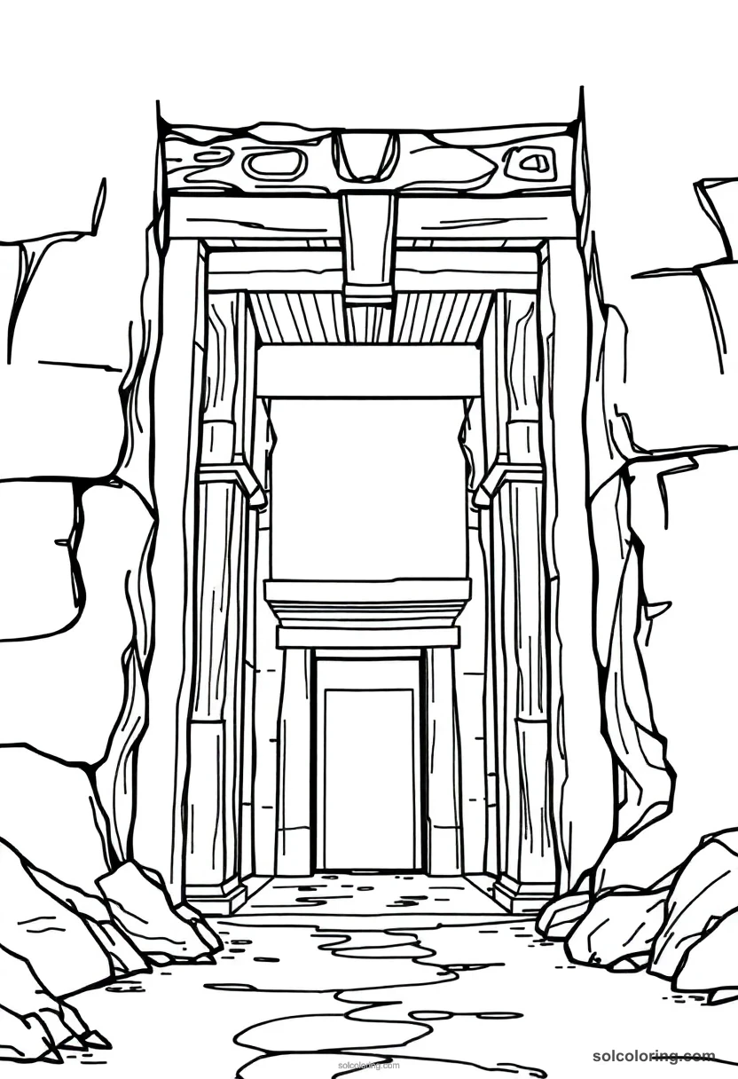Valley Of The Kings Tomb Entrance coloring pages