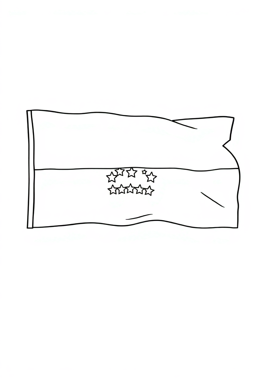 Venezuelan Flag coloring pages