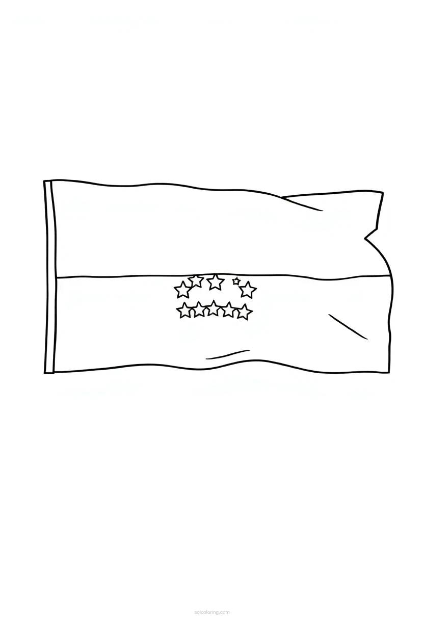 Venezuelan Flag coloring pages
