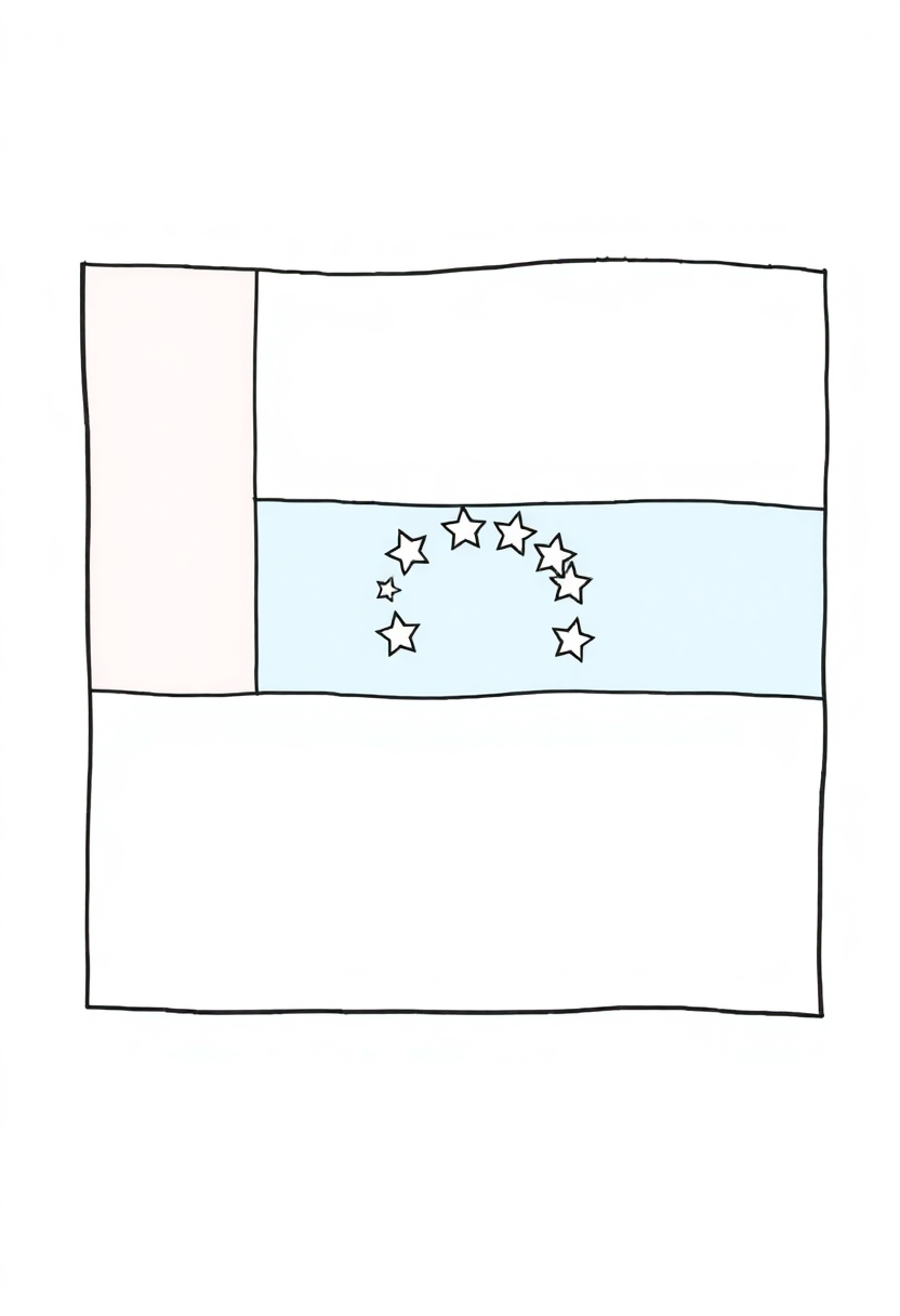 Venezuelan Flag coloring page, free printable