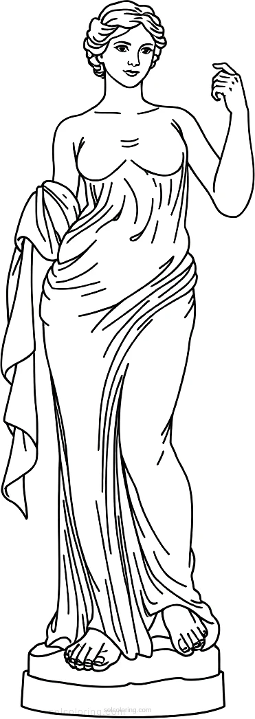 Venus De Milo Statue coloring pages
