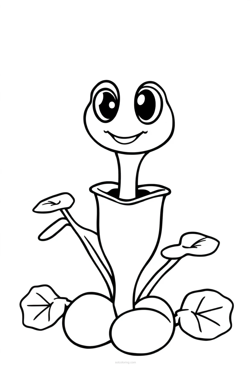Venus Flytrap coloring page for kids
