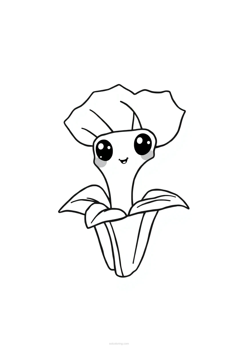 Venus Flytrap coloring page for kids
