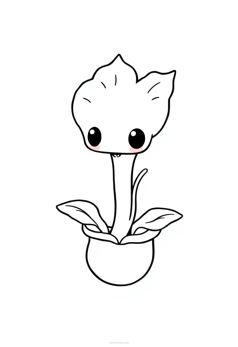 Venus Flytrap coloring page for kids