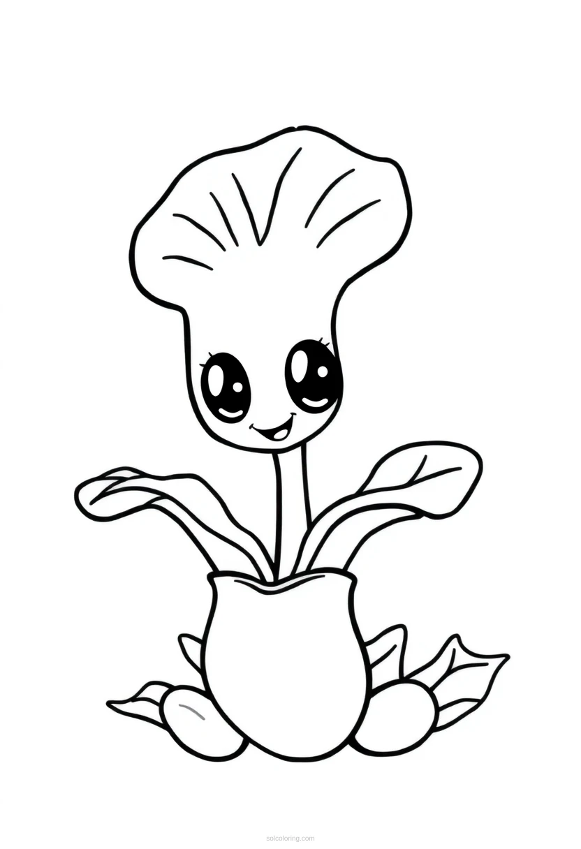 Venus Flytrap coloring page for kids