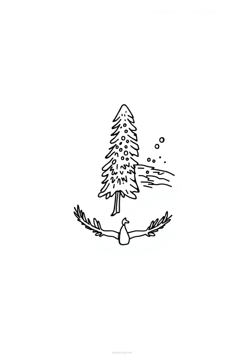 Vermont State Flag coloring page for kids