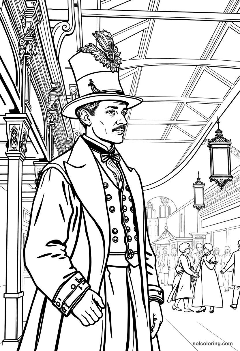 Victorian World S Fair Exhibition Hall coloring pages